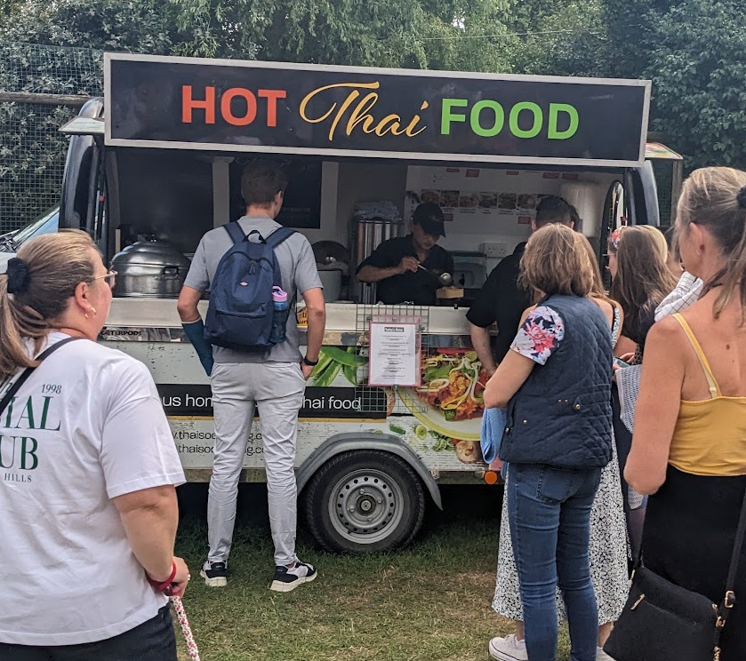 ThaiSo Catering food pod serving customers at an event